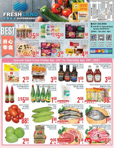 FreshLand Supermarket Flyer April 23 to 29
