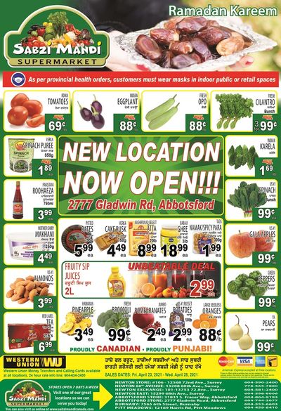 Sabzi Mandi Supermarket Flyer April 23 to 28