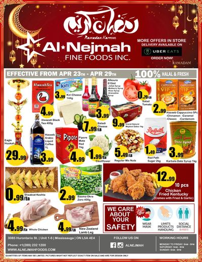 Alnejmah Fine Foods Inc. Flyer April 23 to 29