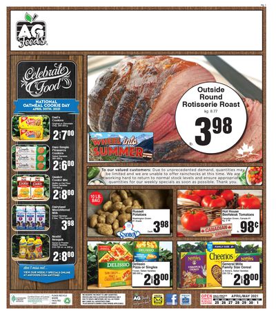 AG Foods Flyer April 25 to May 1