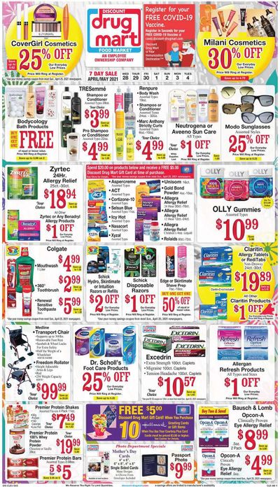 Discount Drug Mart (OH) Weekly Ad Flyer April 28 to May 4