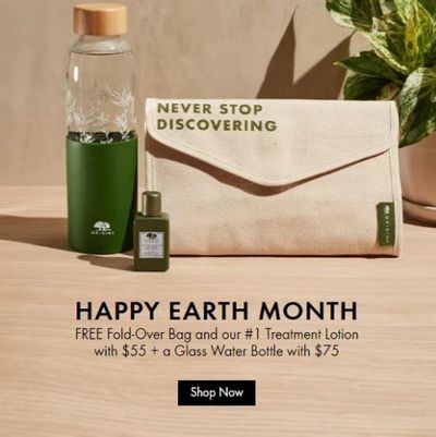 Origins Canada Mother’s Day Deals: FREE Fold-Over Bag & Lotion w/ Your Purchase $55 + More