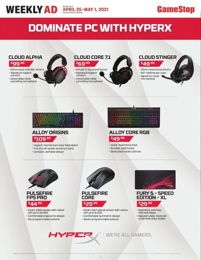 GameStop Weekly Ad Flyer April 25 to May 1