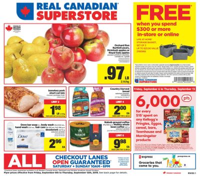 Real Canadian Superstore (West) Flyer September 6 to 12