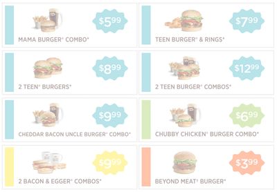 A&W Canada New Coupons: Mama Burger Combo for $5.99 + 2 Teen Burger for $8.99 + More Coupons