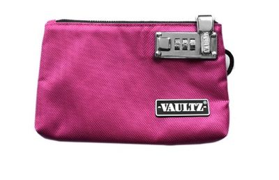 Vaultz Locking Zipper Pouch, 5 x 8 Inches, Pink (VZ00471) $21.54 (Reg $50.82)