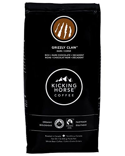 Kicking Horse Coffee, Grizzly Claw, Dark Roast, Whole Bean, 1 lb - Certified Organic, Fairtrade, Kosher Coffee $9.99 (Reg $11.98)