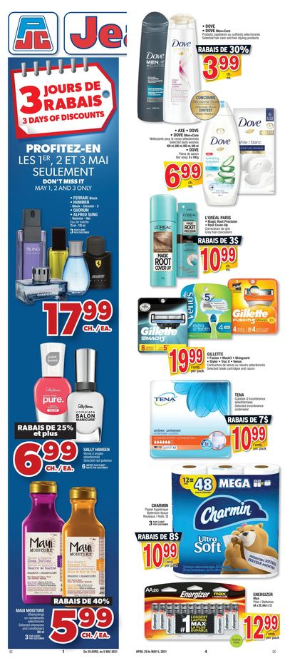 Jean Coutu (QC) Flyer April 29 to May 5