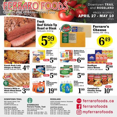 Ferraro Foods Flyer April 27 to May 10