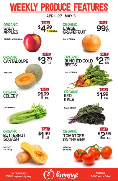 Pomme Natural Market Flyer April 27 to May 3