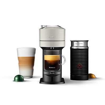 Nespresso Vertuo Next Coffee and Espresso Machine by Breville with Aeroccino Milk Frother, Light Grey, BNV550GRY1BUC1 $169 (Reg $251.31)