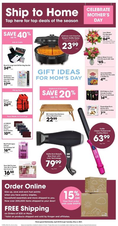 Fred Meyer (DC, DE, NJ, NY, PA, VA) Weekly Ad Flyer April 28 to May 4