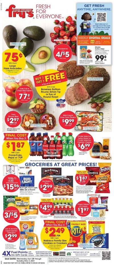 Fry’s (AZ) Weekly Ad Flyer April 28 to May 4