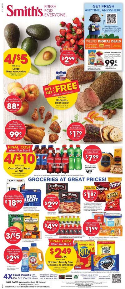Smith's (AZ, ID, MT, NM, NV, UT, WY) Weekly Ad Flyer April 28 to May 4