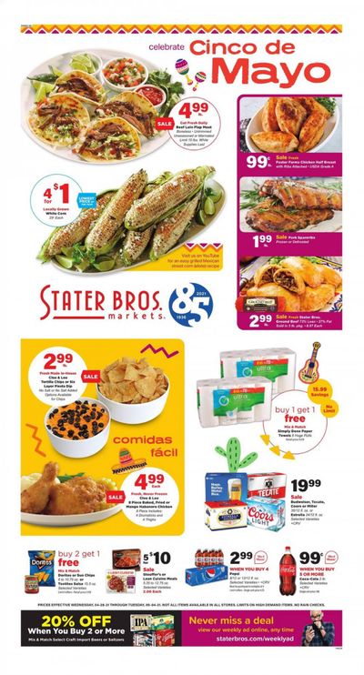 Stater Bros. Weekly Ad Flyer April 28 to May 4