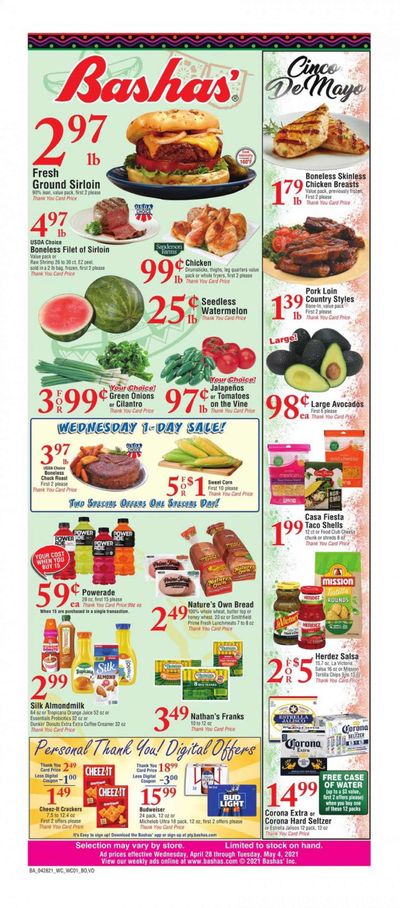 Bashas' Weekly Ad Flyer April 28 to May 4