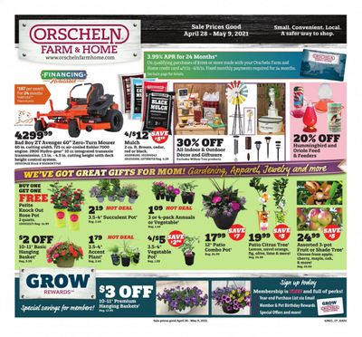 Orscheln Farm and Home Weekly Ad Flyer April 28 to May 9