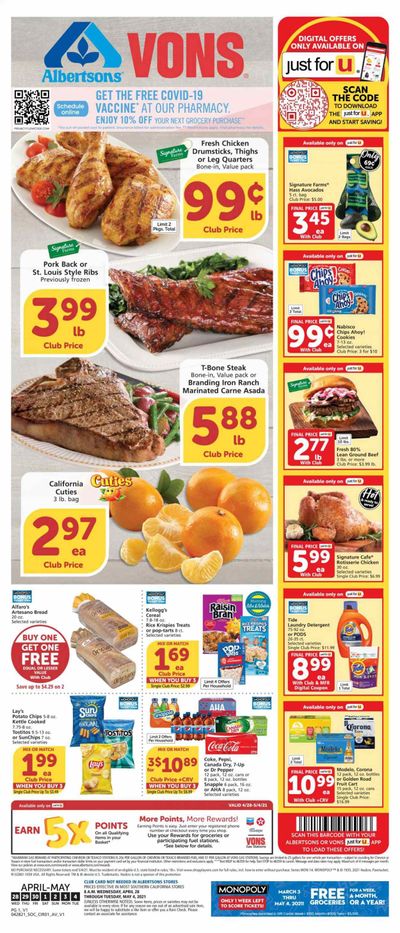 Vons (CA, NV) Weekly Ad Flyer April 28 to May 4