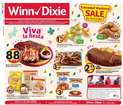 Winn Dixie (AL, FL, GA, LA) Weekly Ad Flyer April 28 to May 4