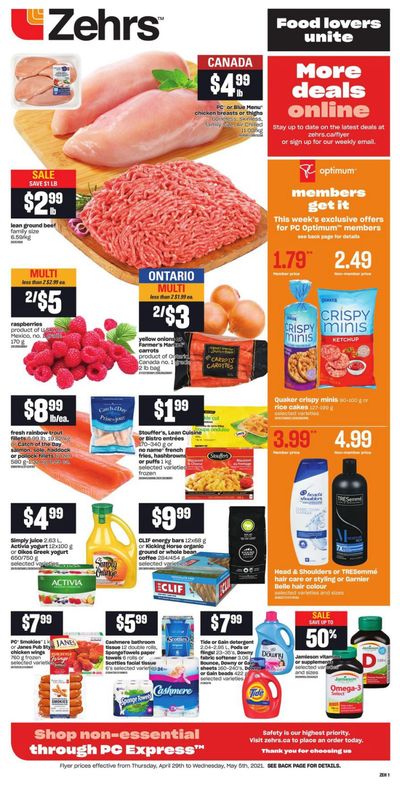 Zehrs Flyer April 29 to May 5