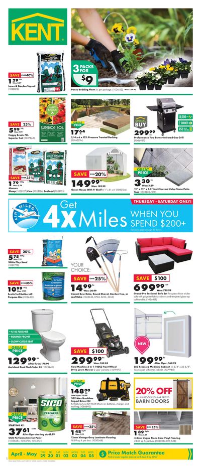 Kent Building Supplies Flyer April 29 to May 5