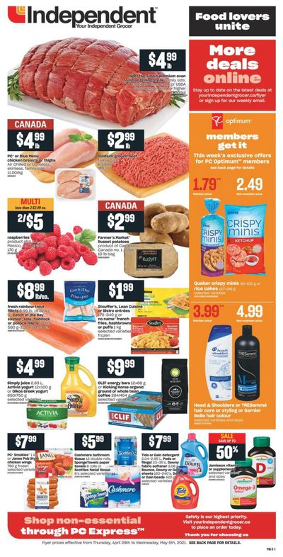 Independent Grocer (ON) Flyer April 29 to May 5