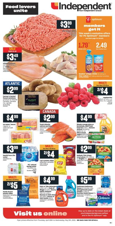 Independent Grocer (Atlantic) Flyer April 29 to May 5