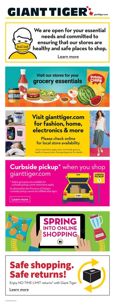Giant Tiger (ON) Flyer April 28 to May 4 Giant Tiger (ON) Flyer April 28 to May 4