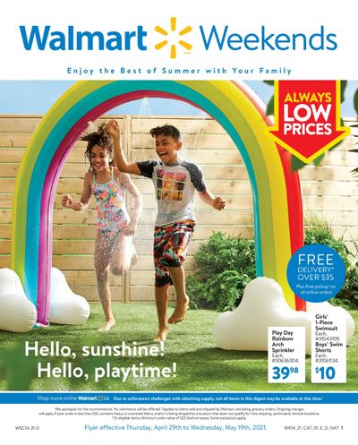 Walmart Weekends Book April 29 to May 19