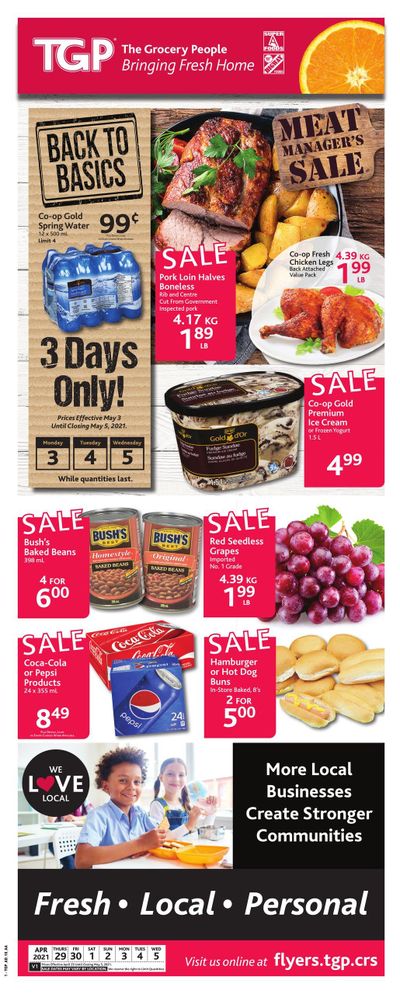 TGP The Grocery People Flyer April 29 to May 5