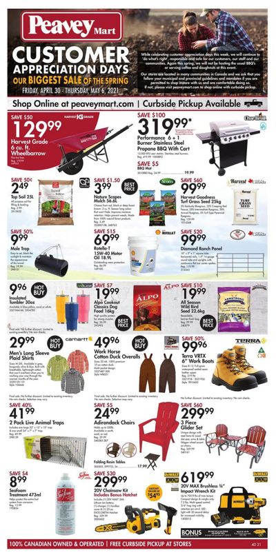 Peavey Mart Flyer April 30 to May 6