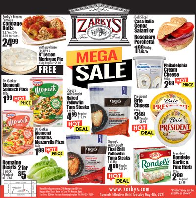 Zarky's Flyer April 28 to May 4