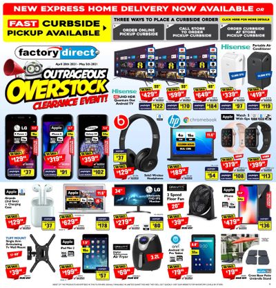 Factory Direct Flyer April 28 to May 5