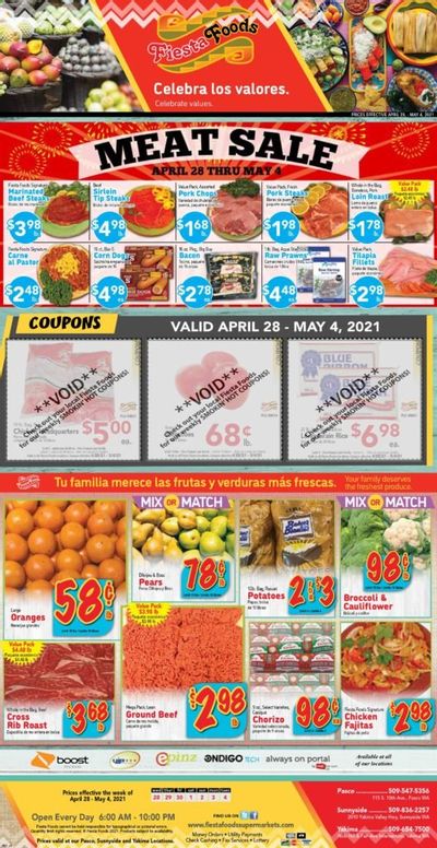 Fiesta Foods SuperMarkets Weekly Ad Flyer April 28 to May 4