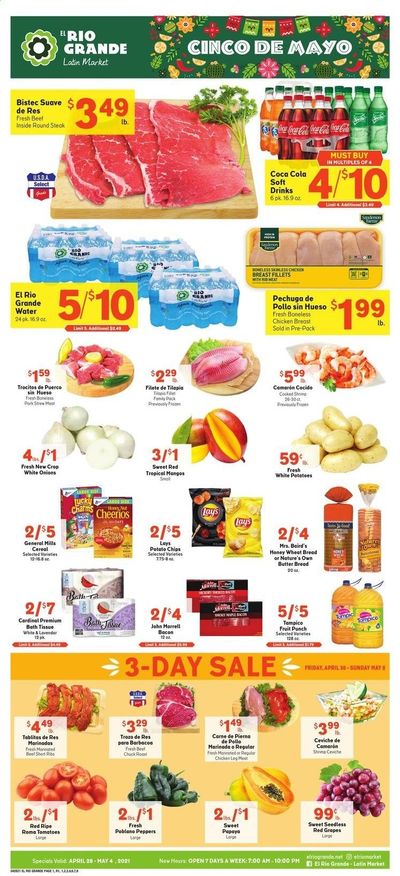 El Rio Grande (10, 21, 25, 30, 34, 53, 90) Weekly Ad Flyer April 28 to May 4