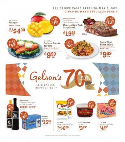 Gelson's Weekly Ad Flyer April 28 to May 5