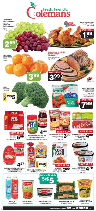 Coleman's Flyer April 29 to May 5