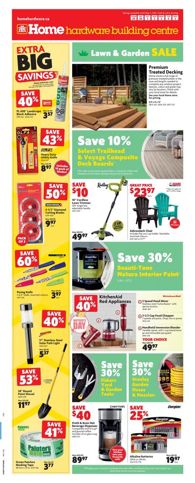 Home Hardware Building Centre (Atlantic) Flyer April 29 to May 5