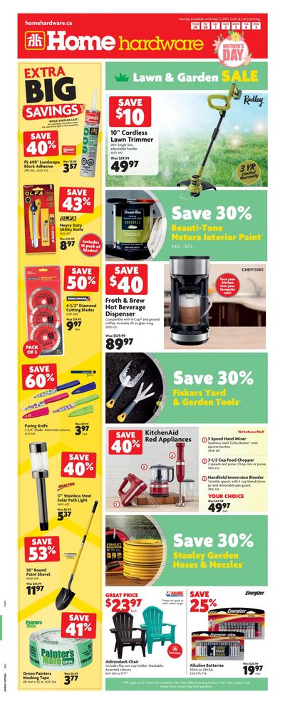 Home Hardware (Atlantic) Flyer April 29 to May 5