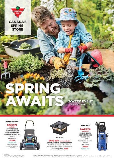Canadian Tire Spring Awaits Flyer April 30 to May 13
