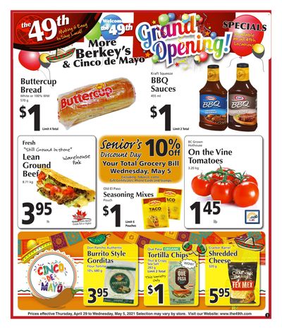 The 49th Parallel Grocery Flyer April 29 to May 5