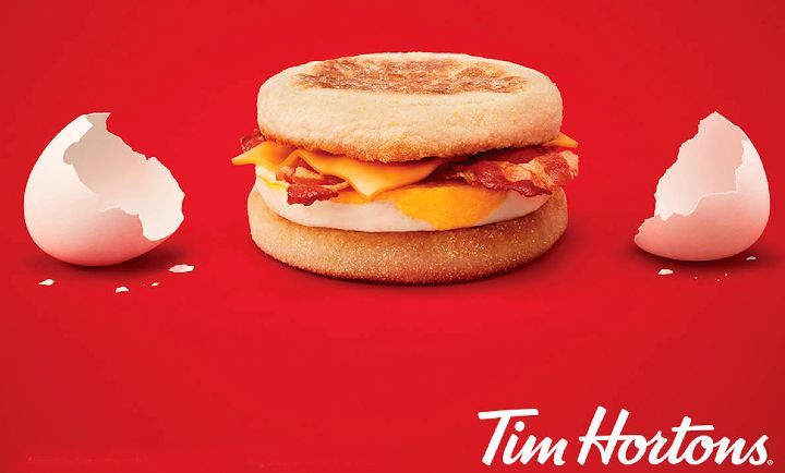 Freshly Cracked Eggs! at Tim Hortons