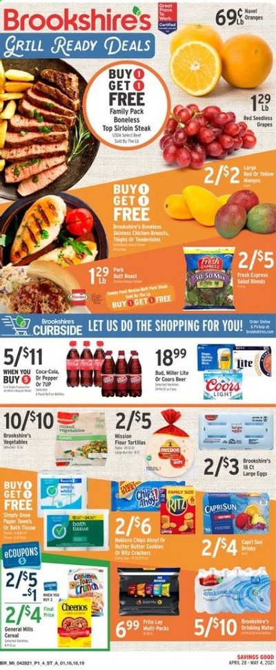 Brookshires Weekly Ad Flyer April 28 to May 4