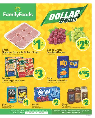 Family Foods Flyer October 18 to 24
