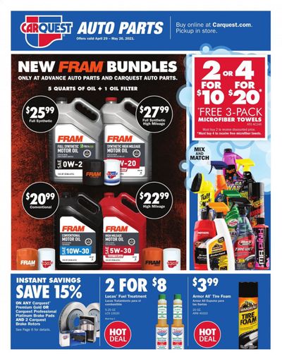 Advance Auto Parts Weekly Ad Flyer April 29 to May 26