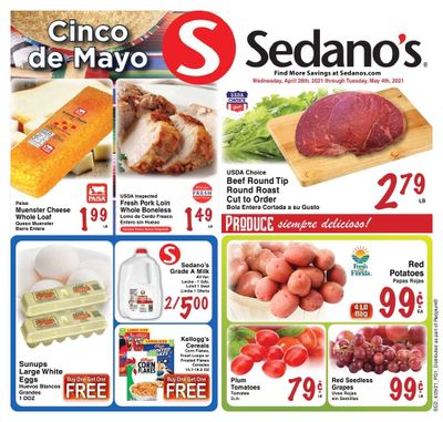 Sedano's (FL) Weekly Ad Flyer April 28 to May 4