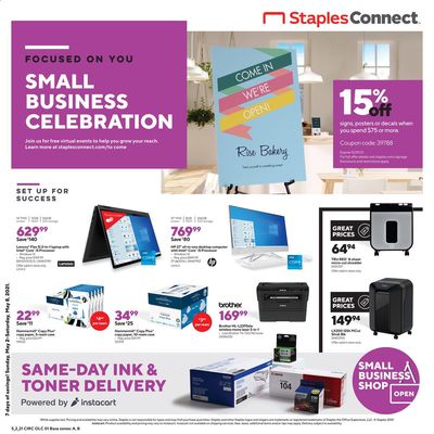 Staples Weekly Ad Flyer May 2 to May 8