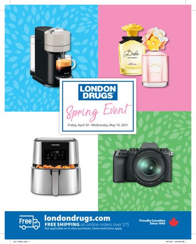 London Drugs Spring Event Flyer April 30 to May 19