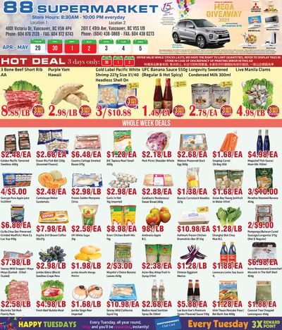 88 Supermarket Flyer April 29 to May 5