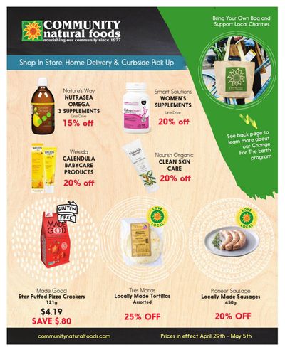 Community Natural Foods Flyer April 29 to May 5